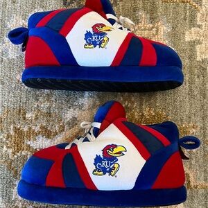 Kansas Jayhawks Original Comfy Feet Sneaker Slipper Size Large